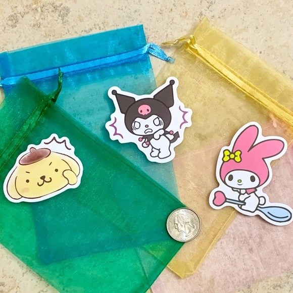 Kawaii 3 Vinyl Stickers - Picture 2 of 2